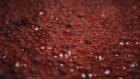 Roasting raspberry jam in a frying pan Stock Footage 88714065