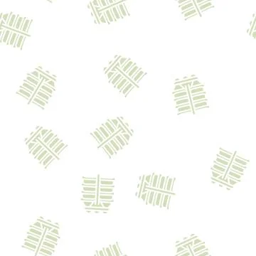 Roasting sausage frame glyph vector seamless pattern Stock Illustration