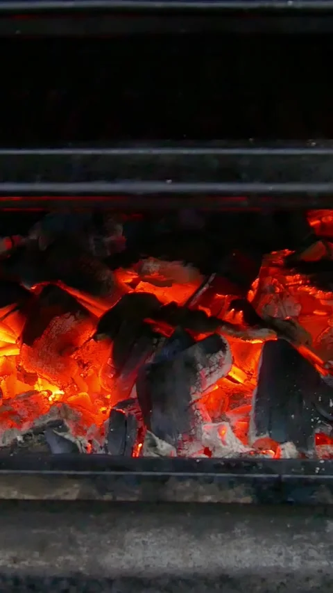 Roasting steak in a restaurant. Vertical video. Video stock 290217159