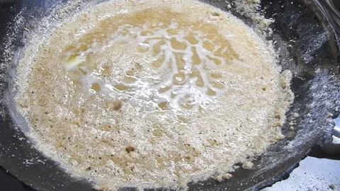 Roasting wheat flour Stock Footage 194477858