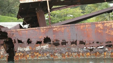 Roatan Shipwreck Alexander Stock Footage 91606053