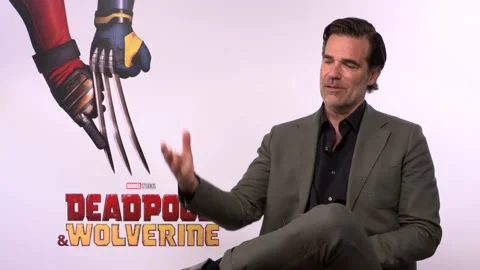 Rob Delaney and Shawn Levy discuss Deadpool &amp; Wolverine Stock Footage 279951794