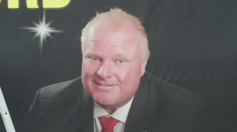 Rob Ford Highway Banner  Stock Footage 61805267