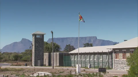 Robben Island Prison Precinct Stock Footage 33294308