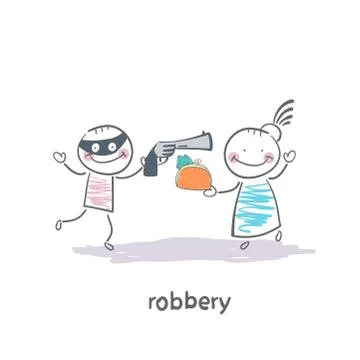 Robber Stock Illustration