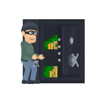 Robber Illustrazione stock