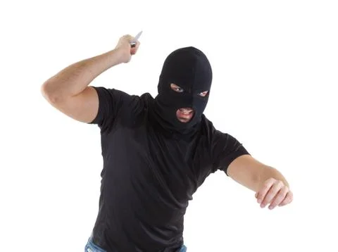 Robber with masked Stock Photos