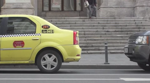 Robber in town Stock Footage 43284099