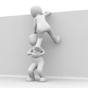 Robbers ladder Stock Illustration