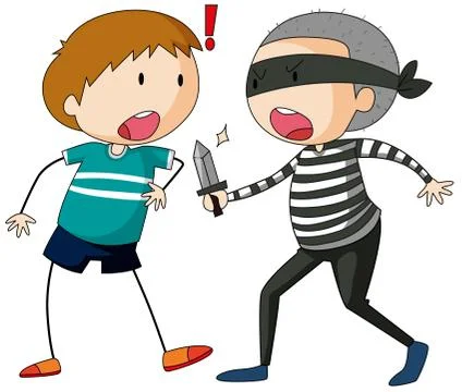 Robbery Stock Illustration