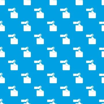 Robbery secret data in folder pattern seamless blue Stock Illustration