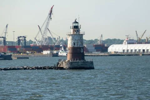 Robbins Reef Light An image of the Robbins Reef Light Copyright: xZoonar.c... Stock Photos