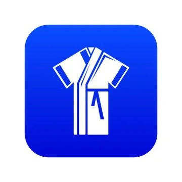 Robe icon blue vector Stock Illustration