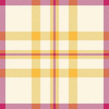 Robe pattern check vector, outline textile plaid texture. Tattersall fabric.. Stock Illustration