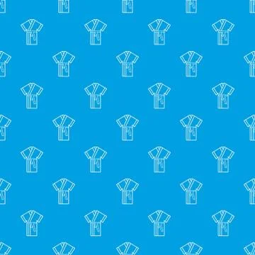 Robe pattern seamless blue Stock Illustration