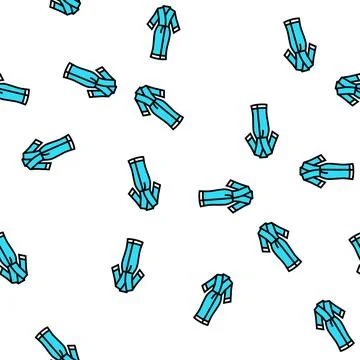 Robe silk vector seamless pattern 库存插图