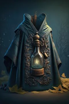 Robe of useful items Stock Illustration