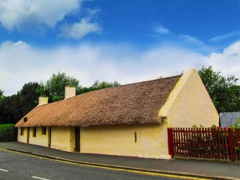 Robert Burns Cottage Stock Photos