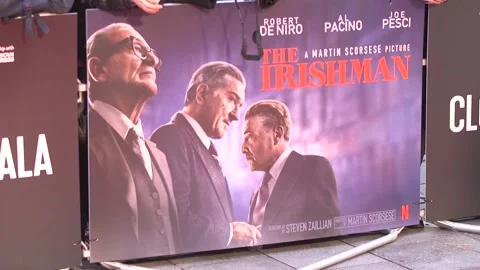 Robert De Niro and Al Pacino on working on Martin Scorseses The Irishman Stock Footage 148586651
