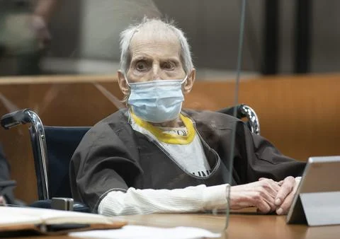 Robert Durst's trial sentencing in Los Angeles, USA - 14 Oct 2021 Stock Photos