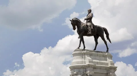 Robert E Lee Monument in Richmond Virginia Vídeos de archivo 51022472