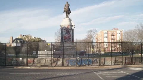 Robert E. Lee Statue Richmond VA Stockbeeldmateriaal 160373211