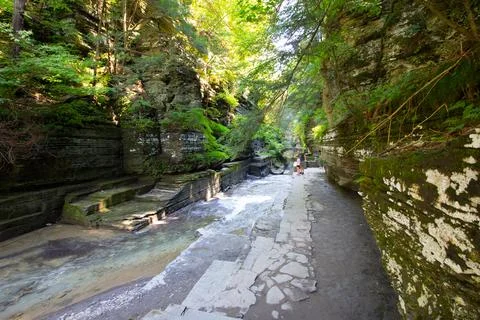 Robert E Treman State Park, New York Stock Photos