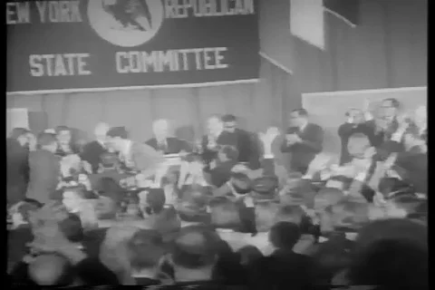 Robert Kennedy defeats Kenneth Keating for United States Senate 1964 Stock Footage 88784876