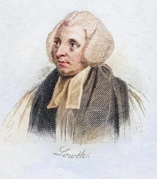 Robert Lowth 1710, 1787 Bishop of the Church of England and Professor of Poetry Stock Illustration
