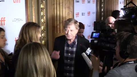 Robert Redford attending 43rd TIFF - The Old Man &amp; the Gun - Premiere - 2018 스톡 동영상 100168065