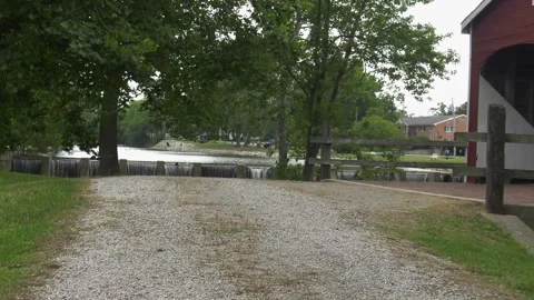 Roberts Covered Bridge in Preble County Ohio Stock Footage 263966803
