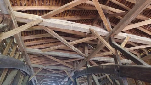 Roberts Covered Bridge in Preble County Ohio Stock Footage 263971165