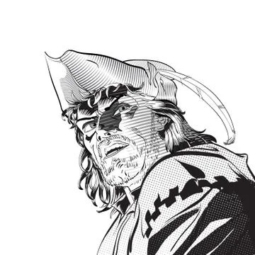 Robin Hood. Defender of weak. Medieval legends. Heroes of medieval legends Stock Illustration