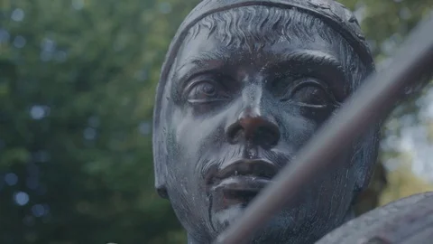 Robin Hood Face Close Up 動画素材 77091026