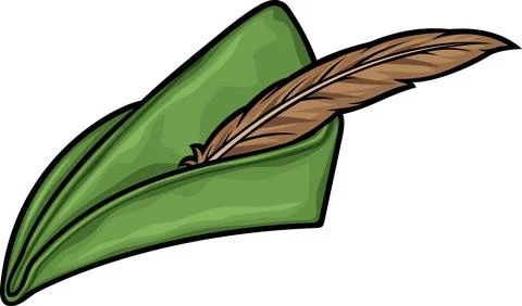 Robin hood hat Stock Illustration
