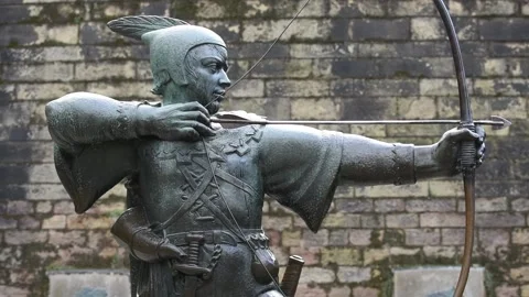 Robin Hood in Nottingham  Vídeos de archivo 141343670