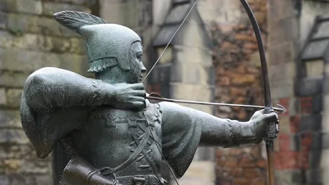 Robin Hood in Nottingham Vídeos de archivo 141343724