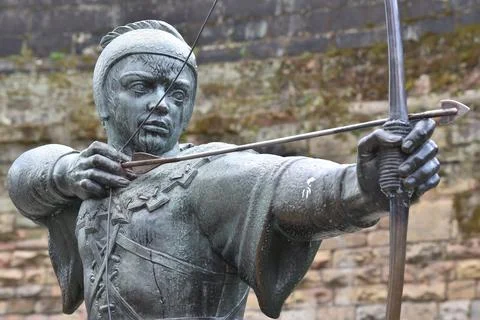 Robin Hood in Nottingham  Stock Photos