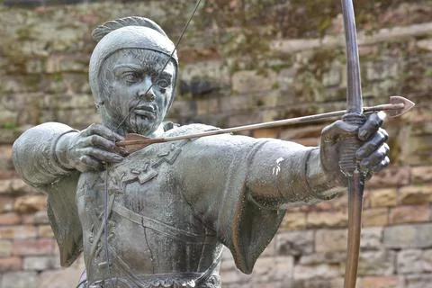 Robin Hood in Nottingham  Stock Photos