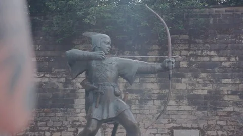 Robin Hood pan across Stock Footage 77090853