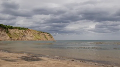 Robin Hoods Bay beach Stock Footage 77963993
