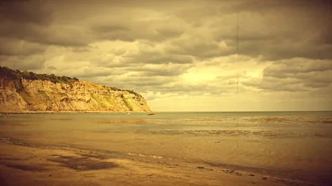 Robin Hoods Bay beach Stock Footage 77965231