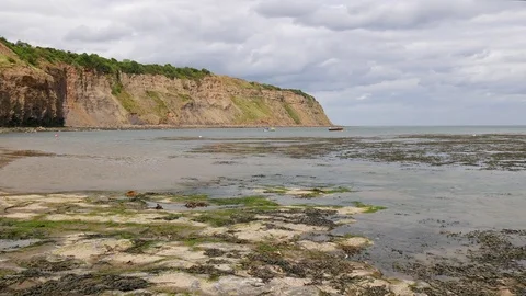 Robin Hoods Bay view Stock Footage 77964376