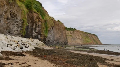 Robin Hoods Bay view Stock Footage 77964629