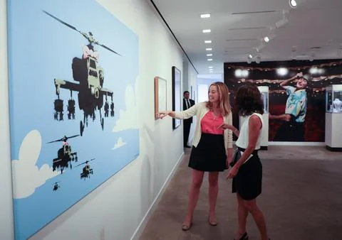 Robin Williams auction items on display in Los Angeles, USA - 12 Sep 2018 Stock Photos