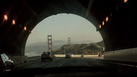 Robin Williams Tunnel Golden Gate Bridge Stock Footage 117712972