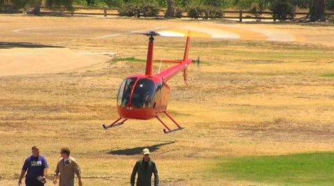 Robinson R44 Copter Take-Off 2 Stock-Footage 2873291