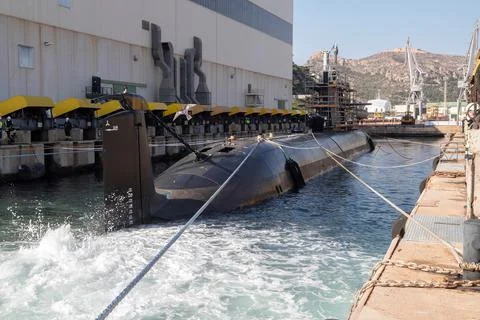 Robles supervisa la evolución del programa de submarinos de última generación, C Stock Photos