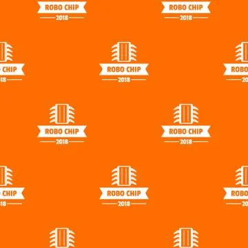 Robo chip pattern vector orange イラスト素材