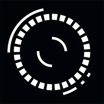 Robo eye icon. Robot target lock. Vector illustration Stock Illustration